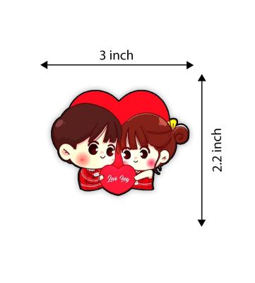 ute Couple Magnet for Home Decoration Kitchen Decor Refrigerator Accessories | Valentine, Anniversary, Couple Gift